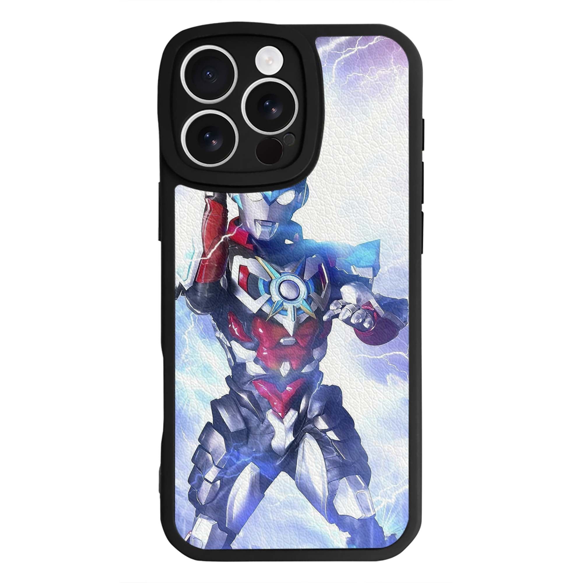 （画像用） ウルトラマン Ultraman 【iPhone 16シリーズ対応】シリコンスマホケース（レザー調） 材質：シリコン